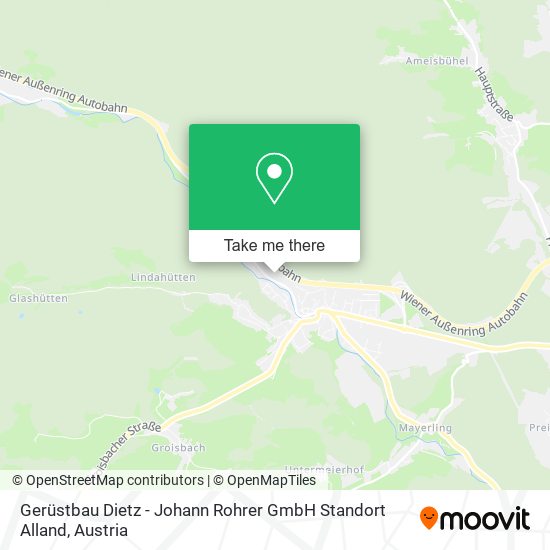 Gerüstbau Dietz - Johann Rohrer GmbH Standort Alland map