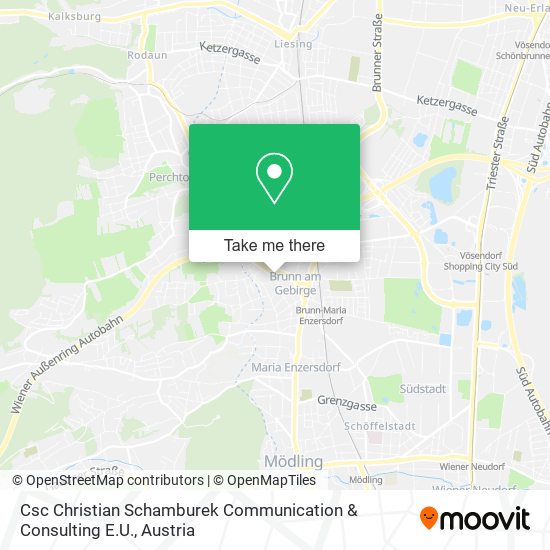 Csc Christian Schamburek Communication & Consulting E.U. map