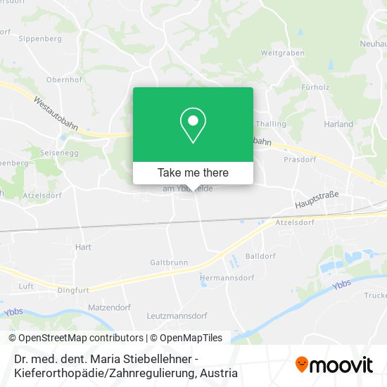 Dr. med. dent. Maria Stiebellehner - Kieferorthopädie / Zahnregulierung map