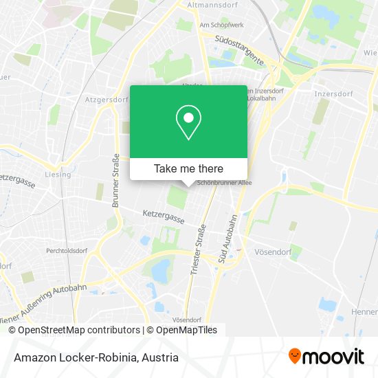 Amazon Locker-Robinia map