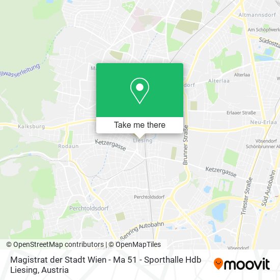 Magistrat der Stadt Wien - Ma 51 - Sporthalle Hdb Liesing map