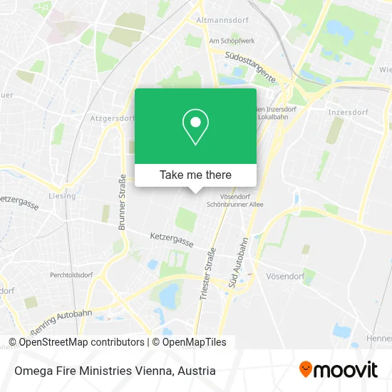 Omega Fire Ministries Vienna map