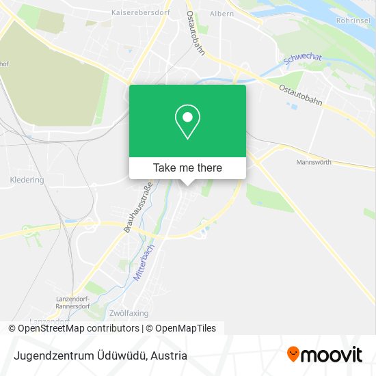 Jugendzentrum Üdüwüdü map