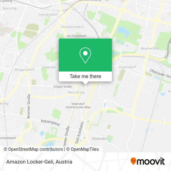 Amazon Locker-Geli map