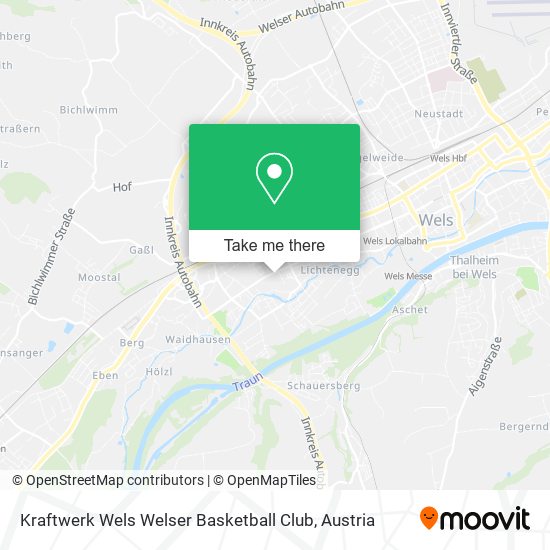 Kraftwerk Wels Welser Basketball Club map