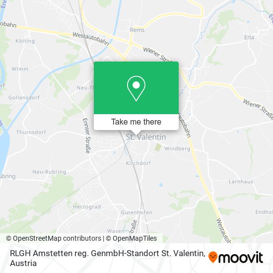 RLGH Amstetten reg. GenmbH-Standort St. Valentin map