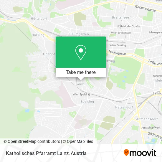 Katholisches Pfarramt Lainz map