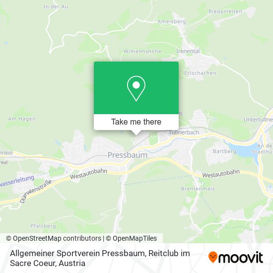 Allgemeiner Sportverein Pressbaum, Reitclub im Sacre Coeur map