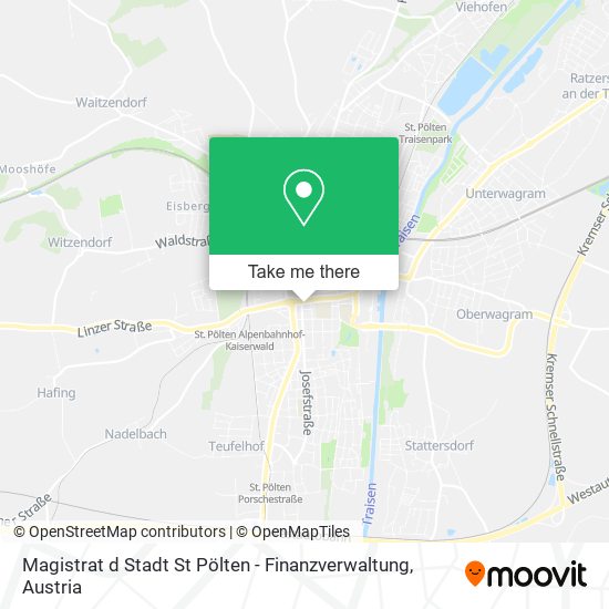 Magistrat d Stadt St Pölten - Finanzverwaltung map