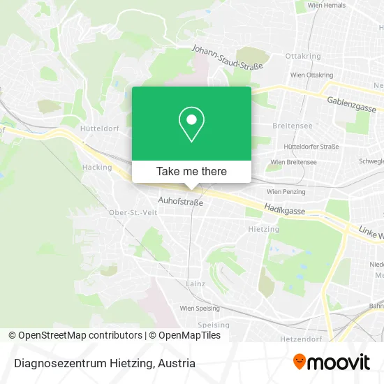 Diagnosezentrum Hietzing map