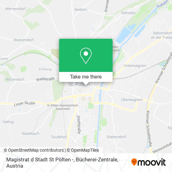 Magistrat d Stadt St Pölten -, Bücherei-Zentrale map