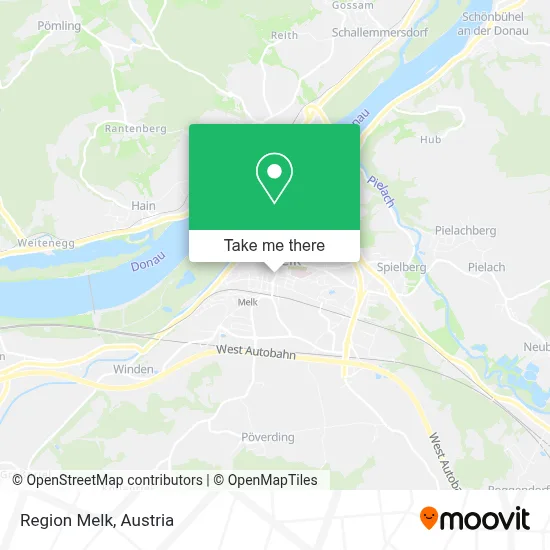 Region Melk map