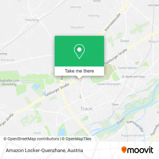 Amazon Locker-Quenzhane map