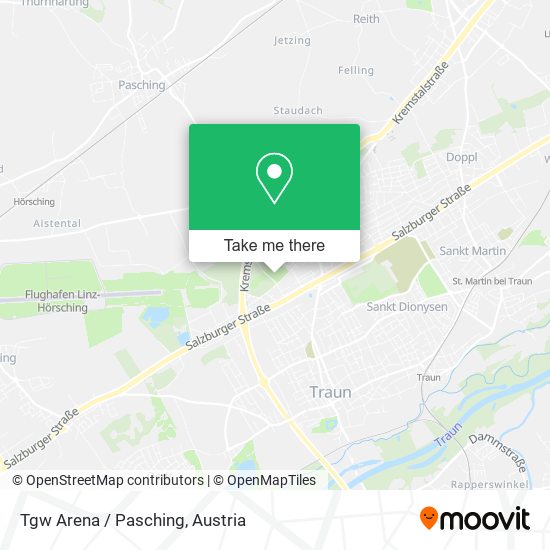 Tgw Arena / Pasching map