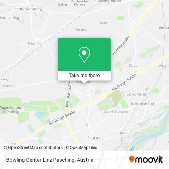 Bowling Center Linz Pasching map
