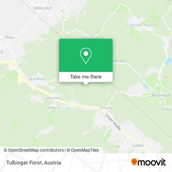 Tulbinger Forst map