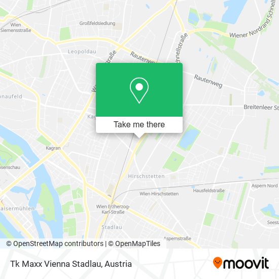 Tk Maxx Vienna Stadlau map