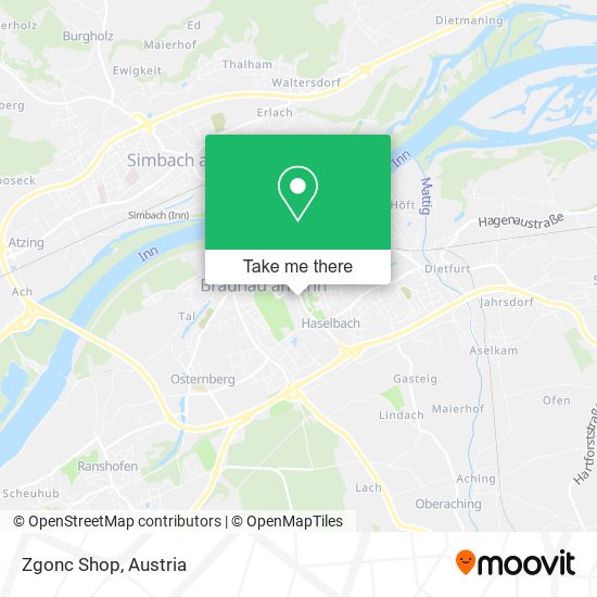 Zgonc Shop map