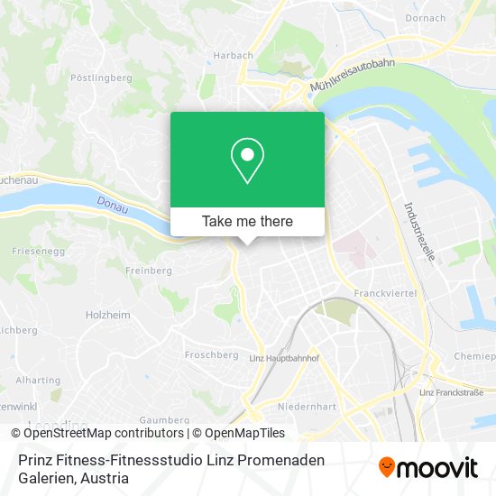 Prinz Fitness-Fitnessstudio Linz Promenaden Galerien map