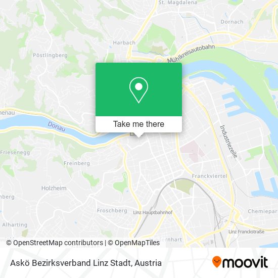 Askö Bezirksverband Linz Stadt map