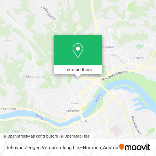 Jehovas Zeugen Versammlung Linz-Harbach map