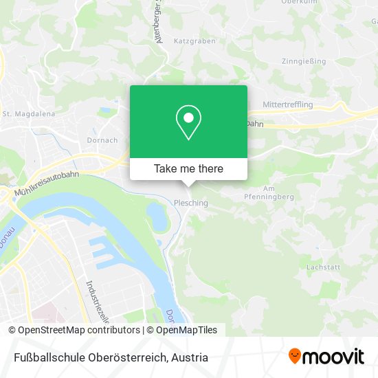 Fußballschule Oberösterreich map