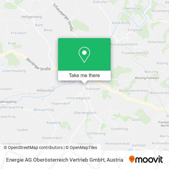 Energie AG Oberösterreich Vertrieb GmbH map