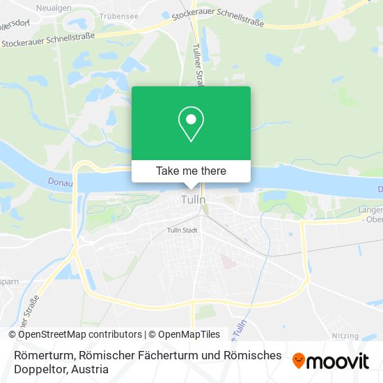 Römerturm, Römischer Fächerturm und Römisches Doppeltor map