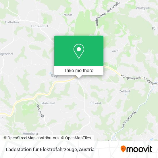 Ladestation für Elektrofahrzeuge map