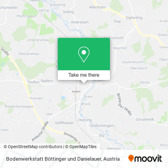 Bodenwerkstatt Böttinger und Danielauer map