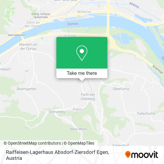 Raiffeisen-Lagerhaus Absdorf-Ziersdorf Egen map