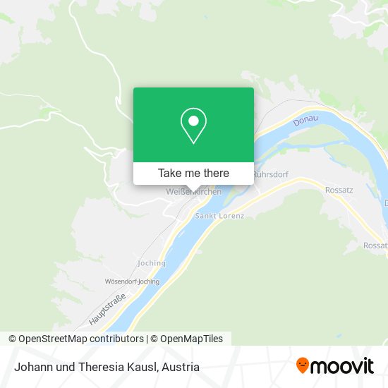 Johann und Theresia Kausl map