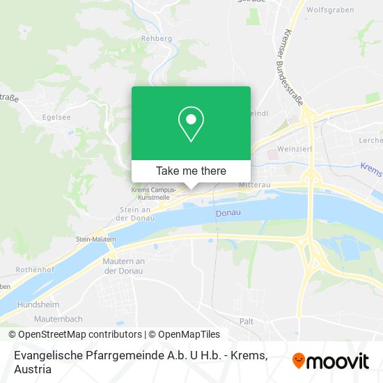 Evangelische Pfarrgemeinde A.b. U H.b. - Krems map