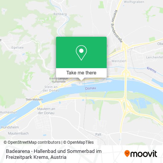 Badearena - Hallenbad und Sommerbad im Freizeitpark Krems map