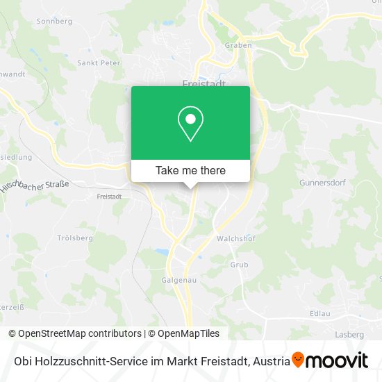 Obi Holzzuschnitt-Service im Markt Freistadt map