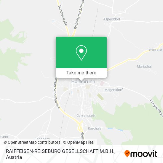 RAIFFEISEN-REISEBÜRO GESELLSCHAFT M.B.H. map
