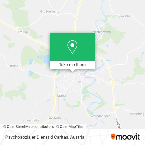 Psychosozialer Dienst d Caritas map