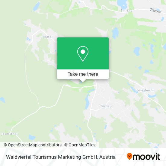 Waldviertel Tourismus Marketing GmbH map