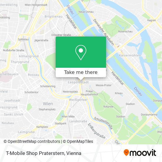 T-Mobile Shop Praterstern map