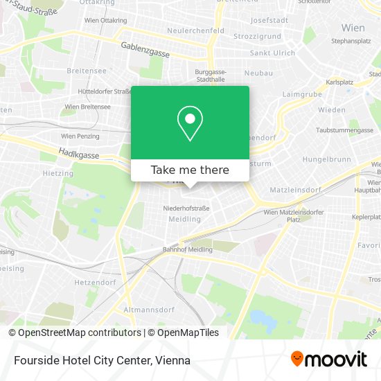 Fourside Hotel City Center map