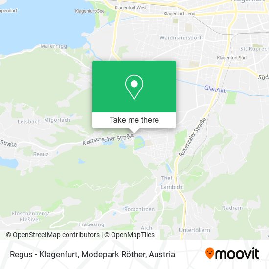Regus - Klagenfurt, Modepark Röther map