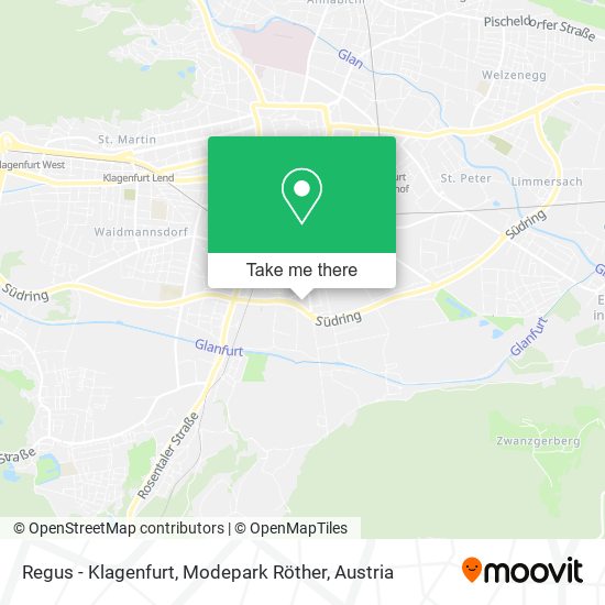 Regus - Klagenfurt, Modepark Röther map