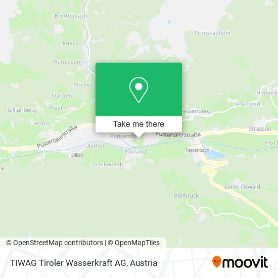 TIWAG Tiroler Wasserkraft AG map