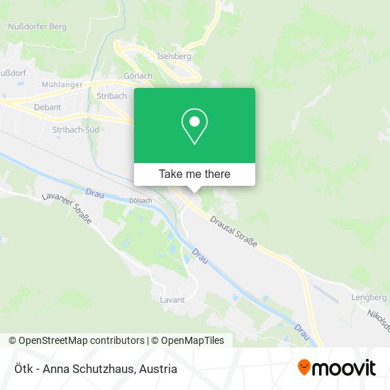 Ötk - Anna Schutzhaus map