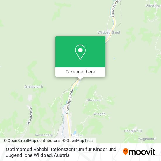 Optimamed Rehabilitationszentrum für Kinder und Jugendliche Wildbad map