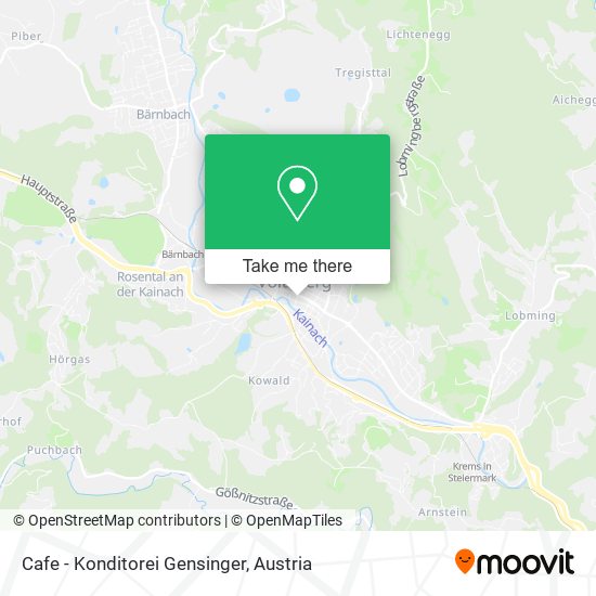 Cafe - Konditorei Gensinger map