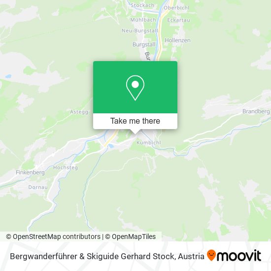 Bergwanderführer & Skiguide Gerhard Stock map