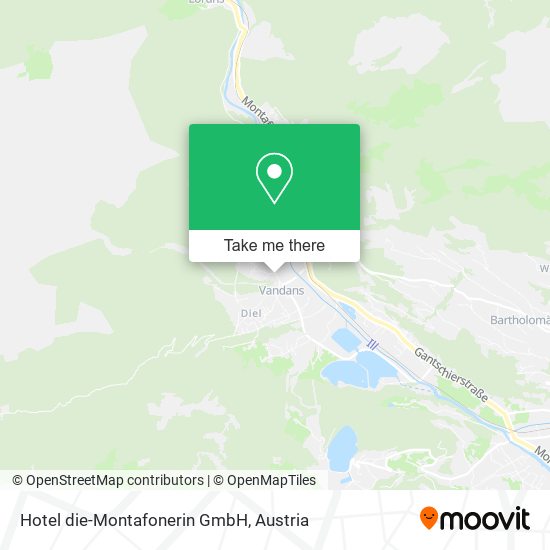Hotel die-Montafonerin GmbH map