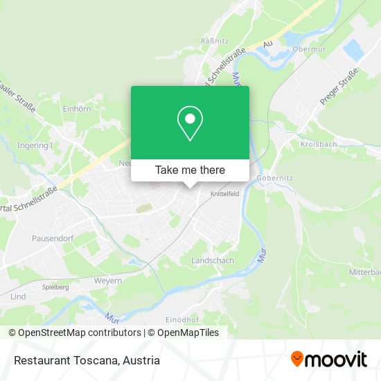 Restaurant Toscana map