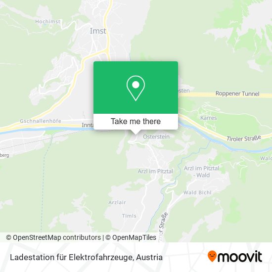 Ladestation für Elektrofahrzeuge map
